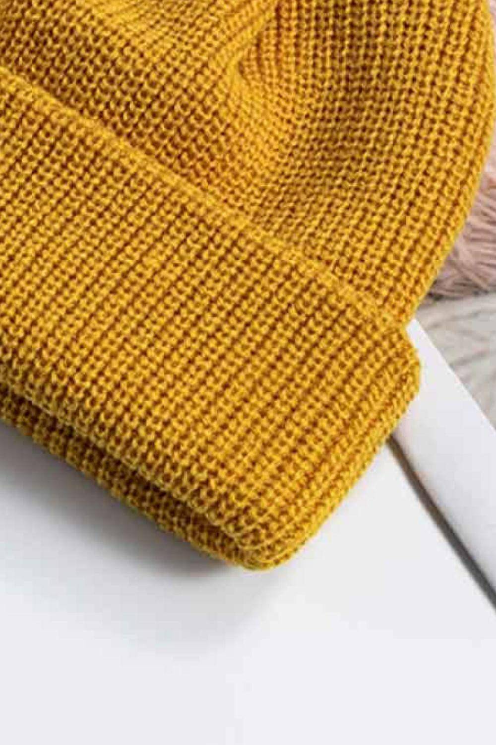 Cozy Rib-Knit Cuff Beanie - Carri's Cache