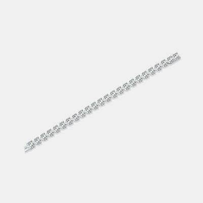 24 Carat Moissanite 925 Sterling Silver Heart Bracelet - Carri's Cache