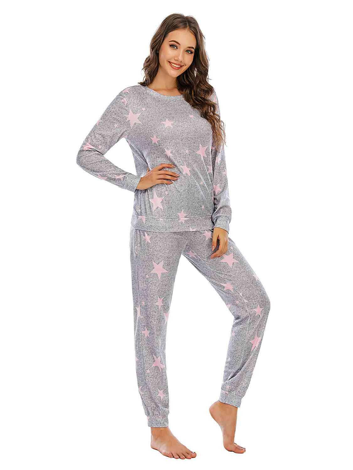 Star Top and Pants Lounge Set - Carri's Cache