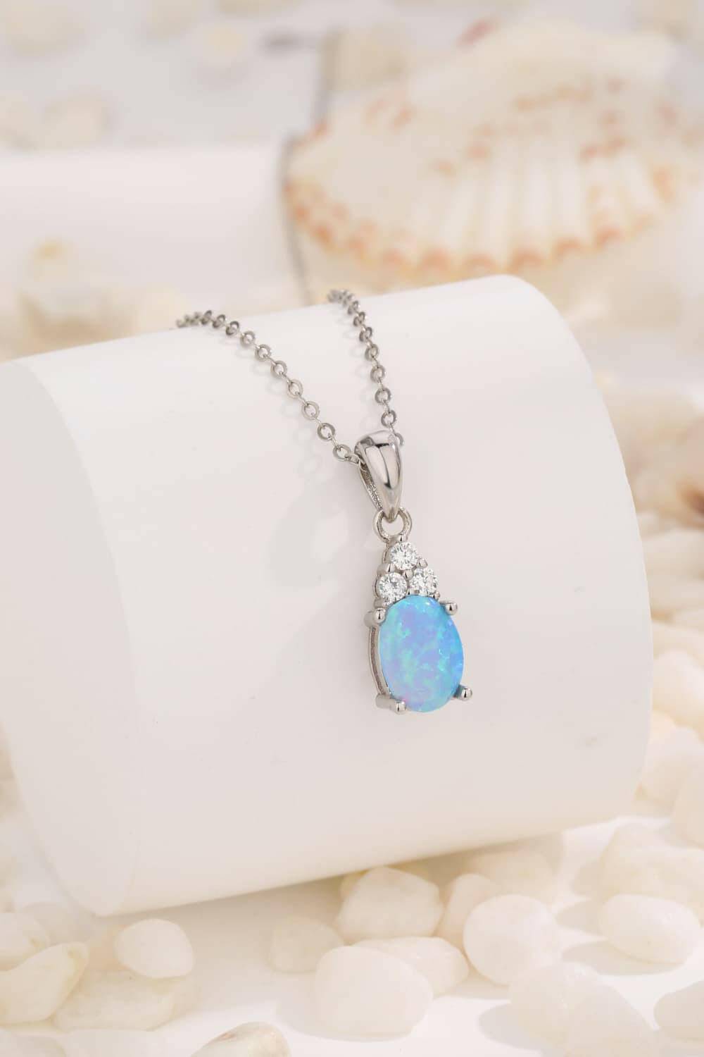 Find Your Center Opal Pendant Necklace.