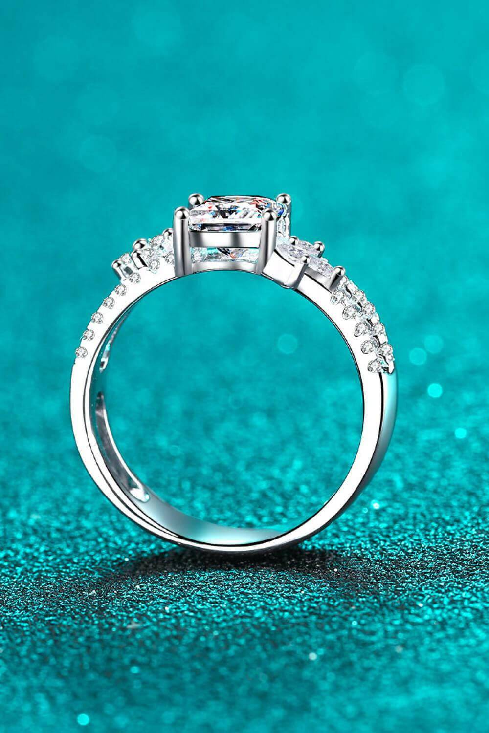 Moissanite Double Layered Ring - Carri's Cache