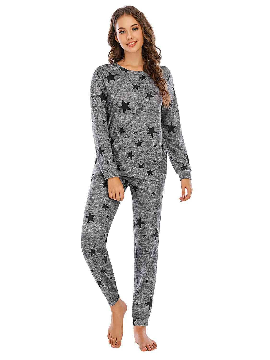 Star Top and Pants Lounge Set - Carri's Cache