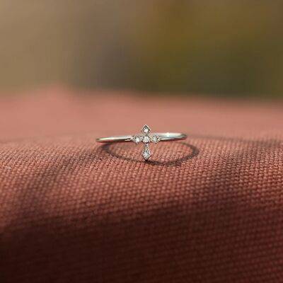 925 Sterling Silver Cross Ring - Carri's Cache