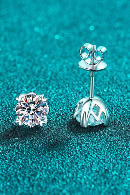 Good Day In My Mind Moissanite Stud Earrings - Carri's Cache