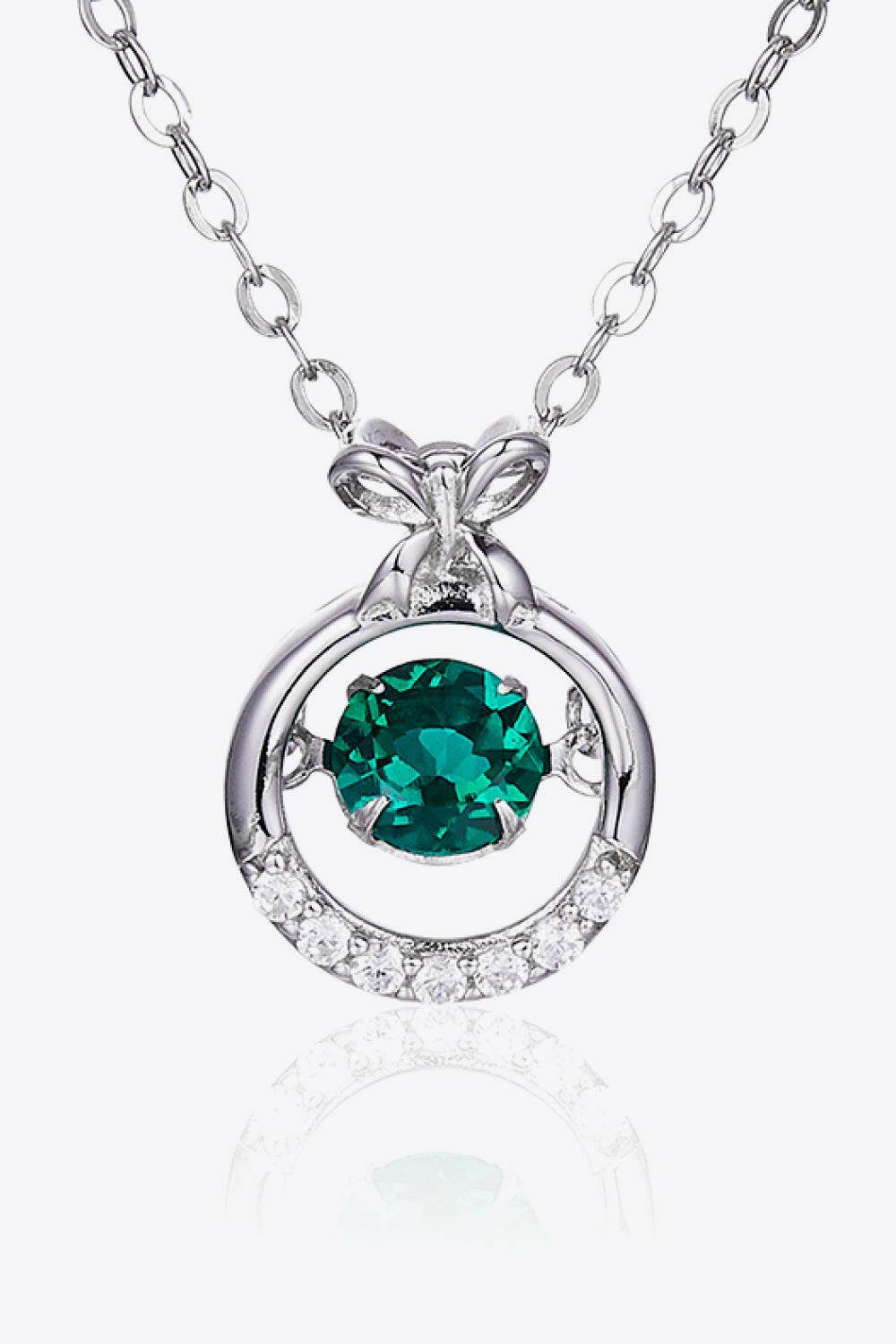 Lab-Grown Emerald Pendant Necklace - Carri's Cache