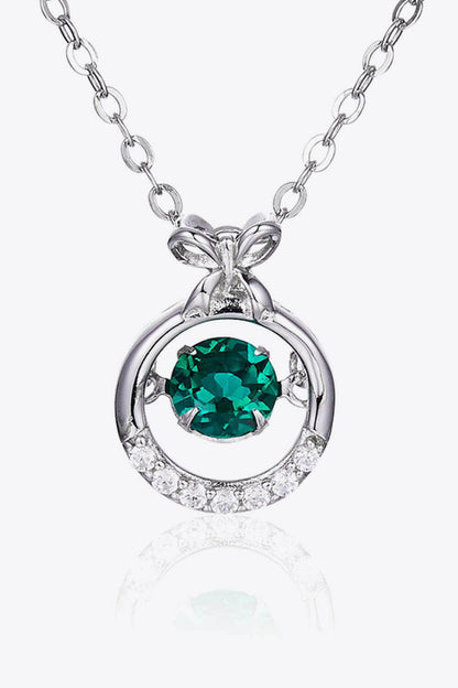 Lab-Grown Emerald Pendant Necklace - Carri's Cache