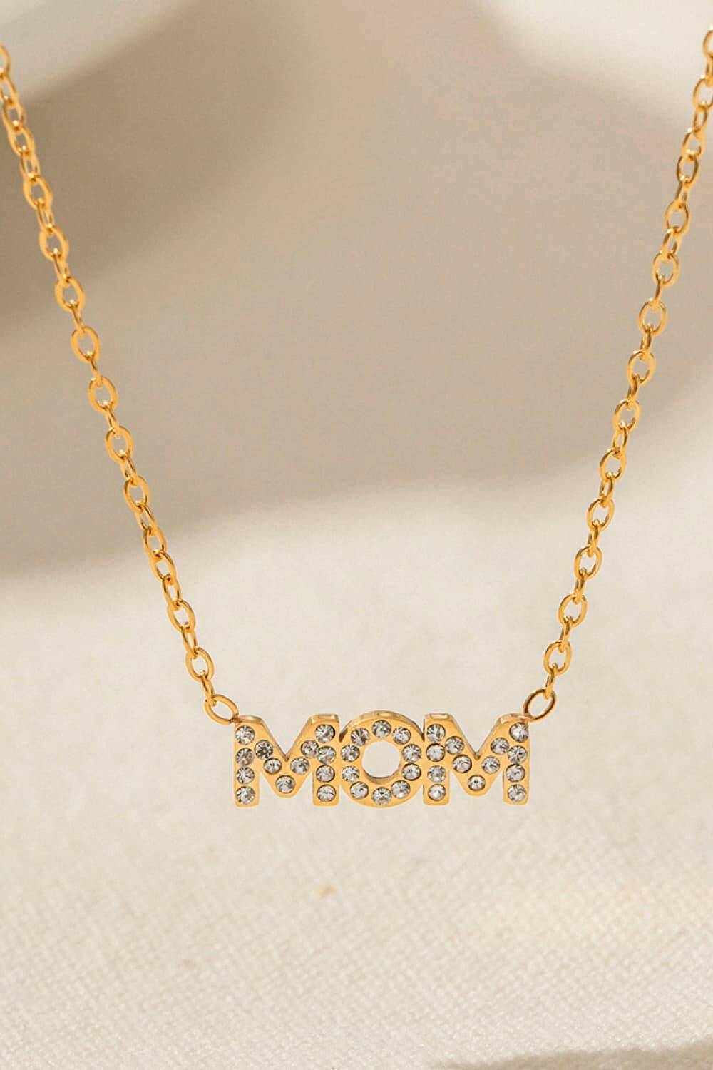 MOM Stainless Steel Necklace.