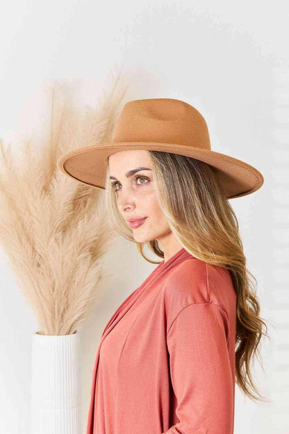 Fame Flat Brim Fedora Fashion Hat - Carri's Cache