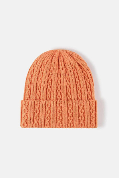 Mixed Knit Cuff Beanie - Carri's Cache