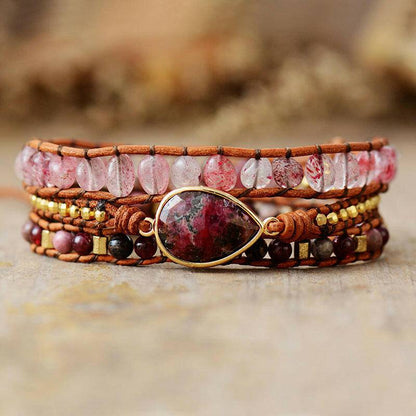 Natural Stone Layered Bracelet - Carri's Cache