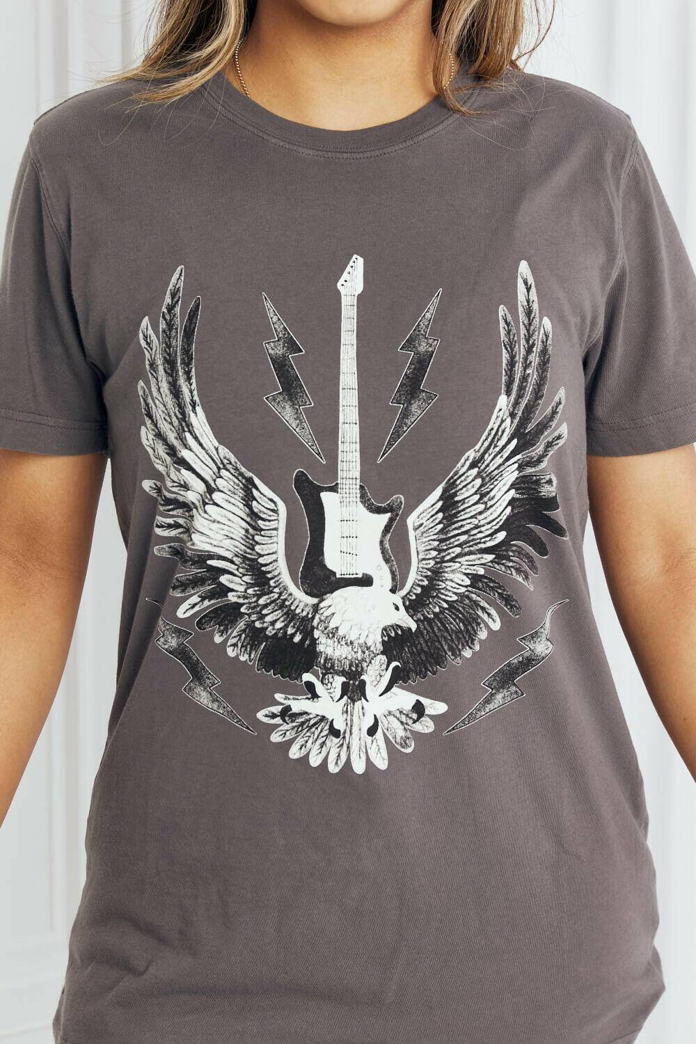 mineB Full Size Eagle Graphic Tee Shirt.