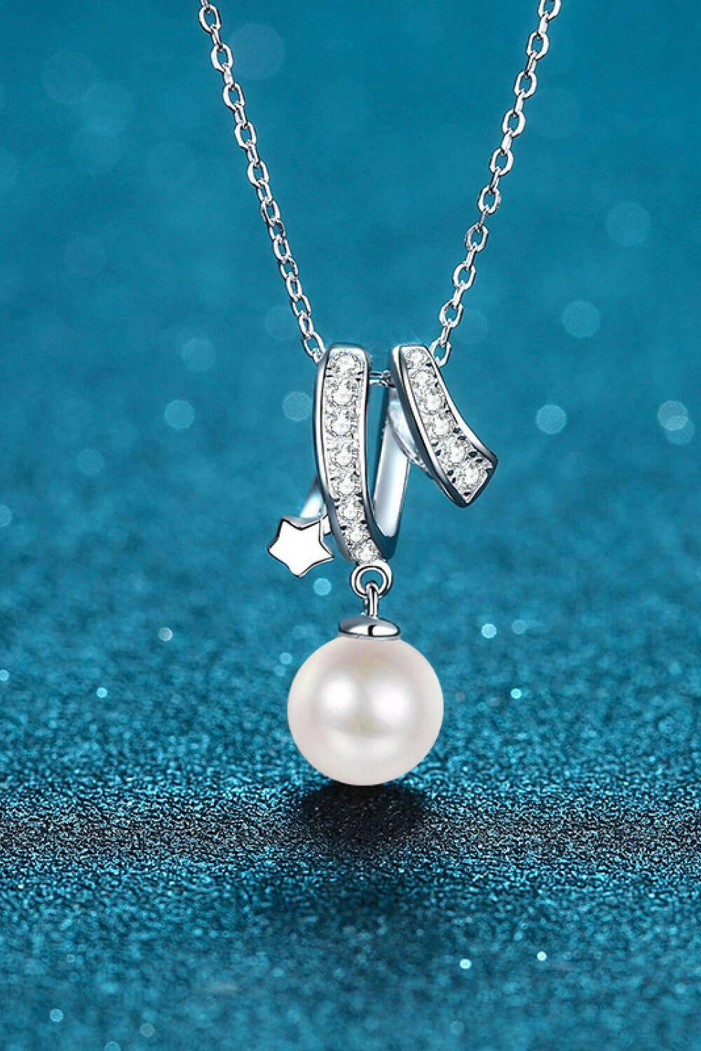 Give You A Chance Pearl Pendant Chain Necklace - Carri's Cache