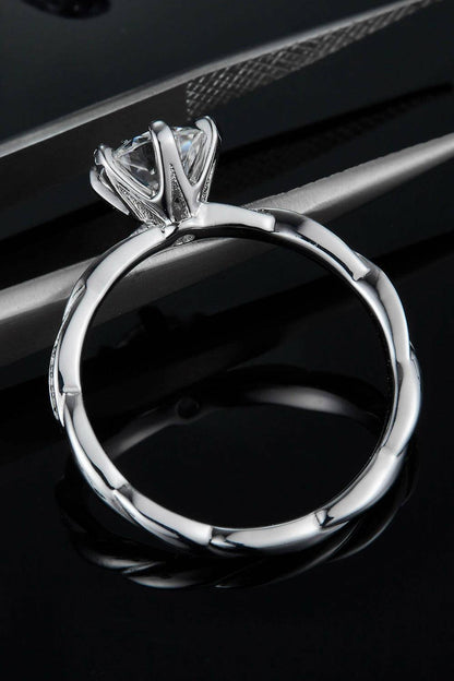 Lovely Moissanite 925 Sterling Silver Ring - Carri's Cache