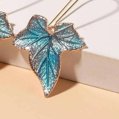 Alloy Leaf Drop Earrings - Carri's Cache