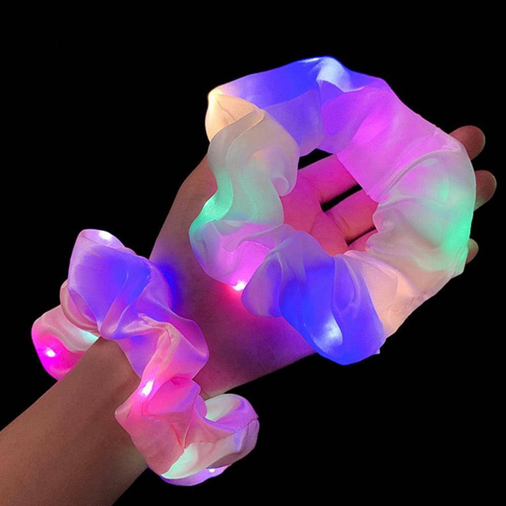 2 PCS LED Luminous Hair Scrunchies - Carri's Cache