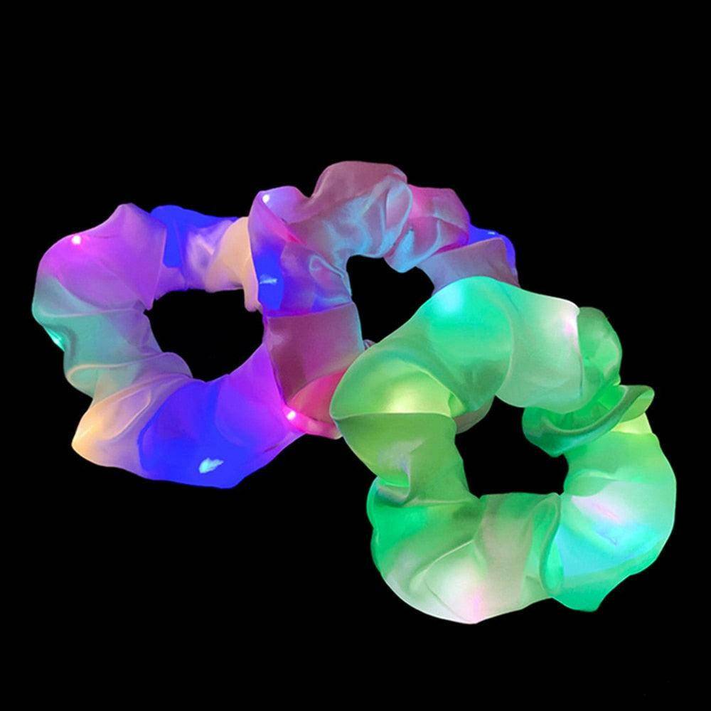 2 PCS LED Luminous Hair Scrunchies - Carri's Cache