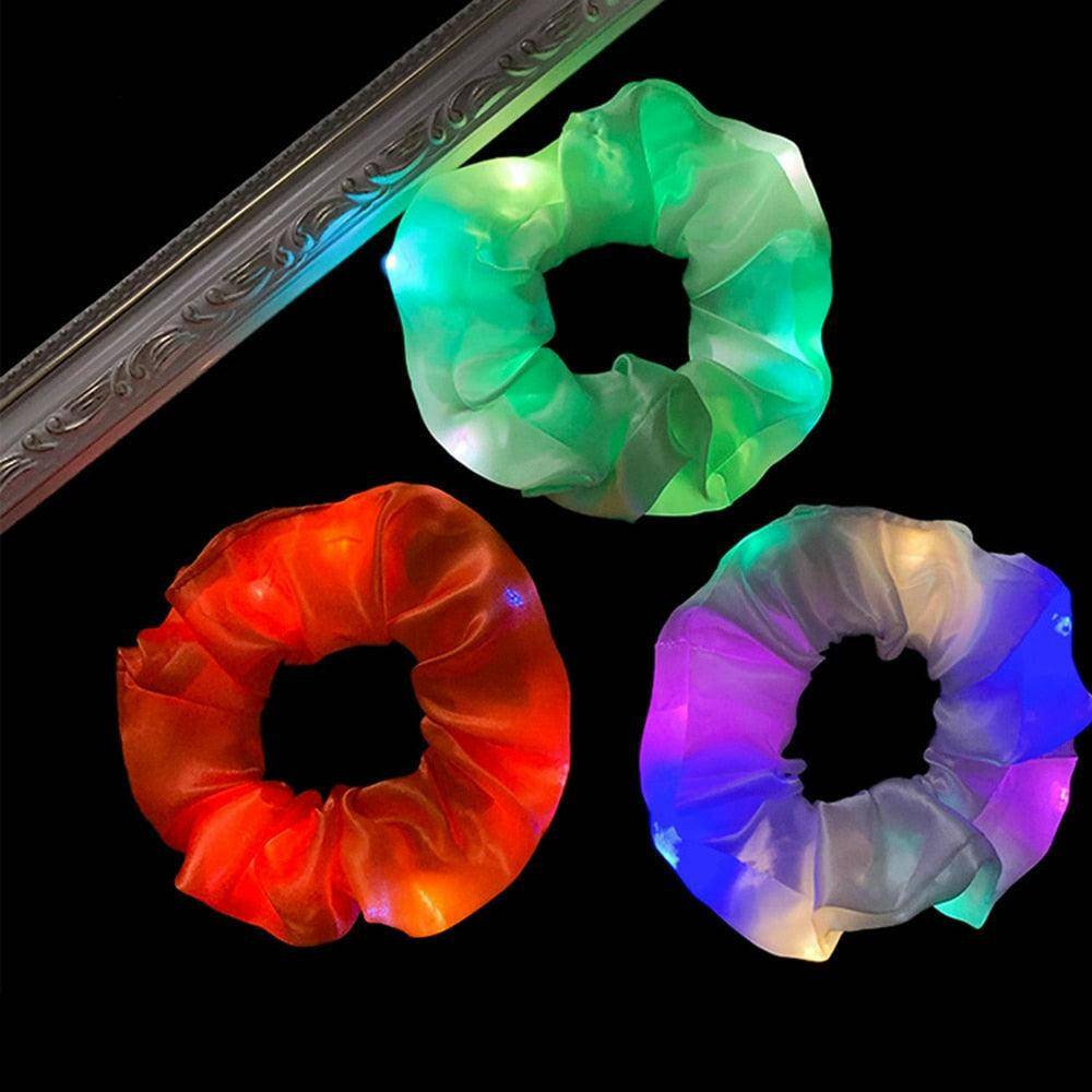 2 PCS LED Luminous Hair Scrunchies - Carri's Cache