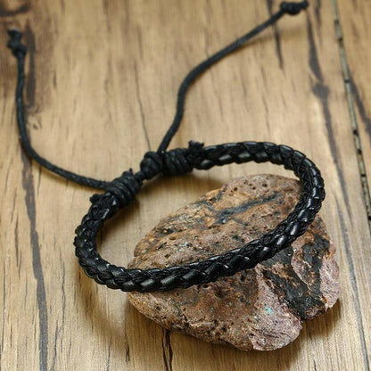 4Pcs/ Set Braided Wrap Leather Bracelets - Carri's Cache