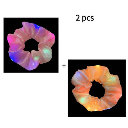 2 PCS LED Luminous Hair Scrunchies - Carri's Cache