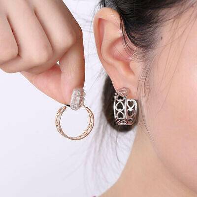 Stainless Steel C-Hoop Earrings - Carri's Cache