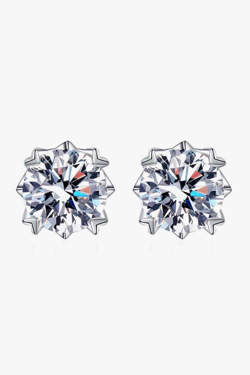 Good Day In My Mind Moissanite Stud Earrings - Carri's Cache