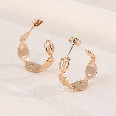 Stainless Steel C-Hoop Earrings - Carri's Cache