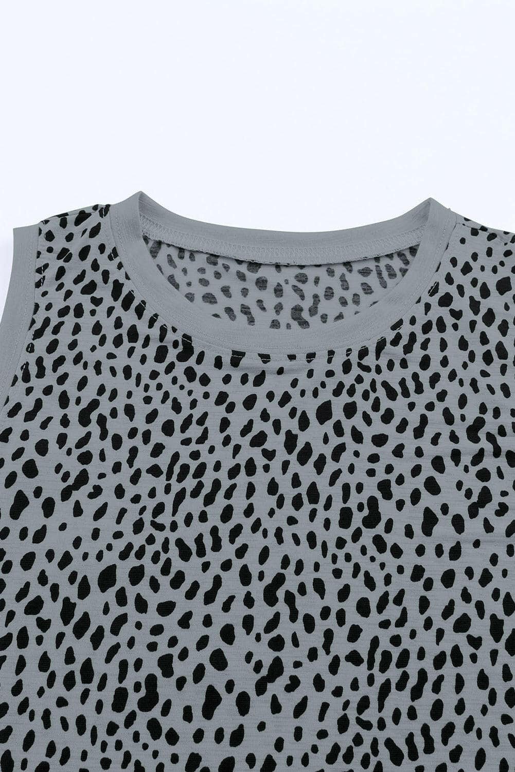 Printed Round Neck Tank - Carri's Cache