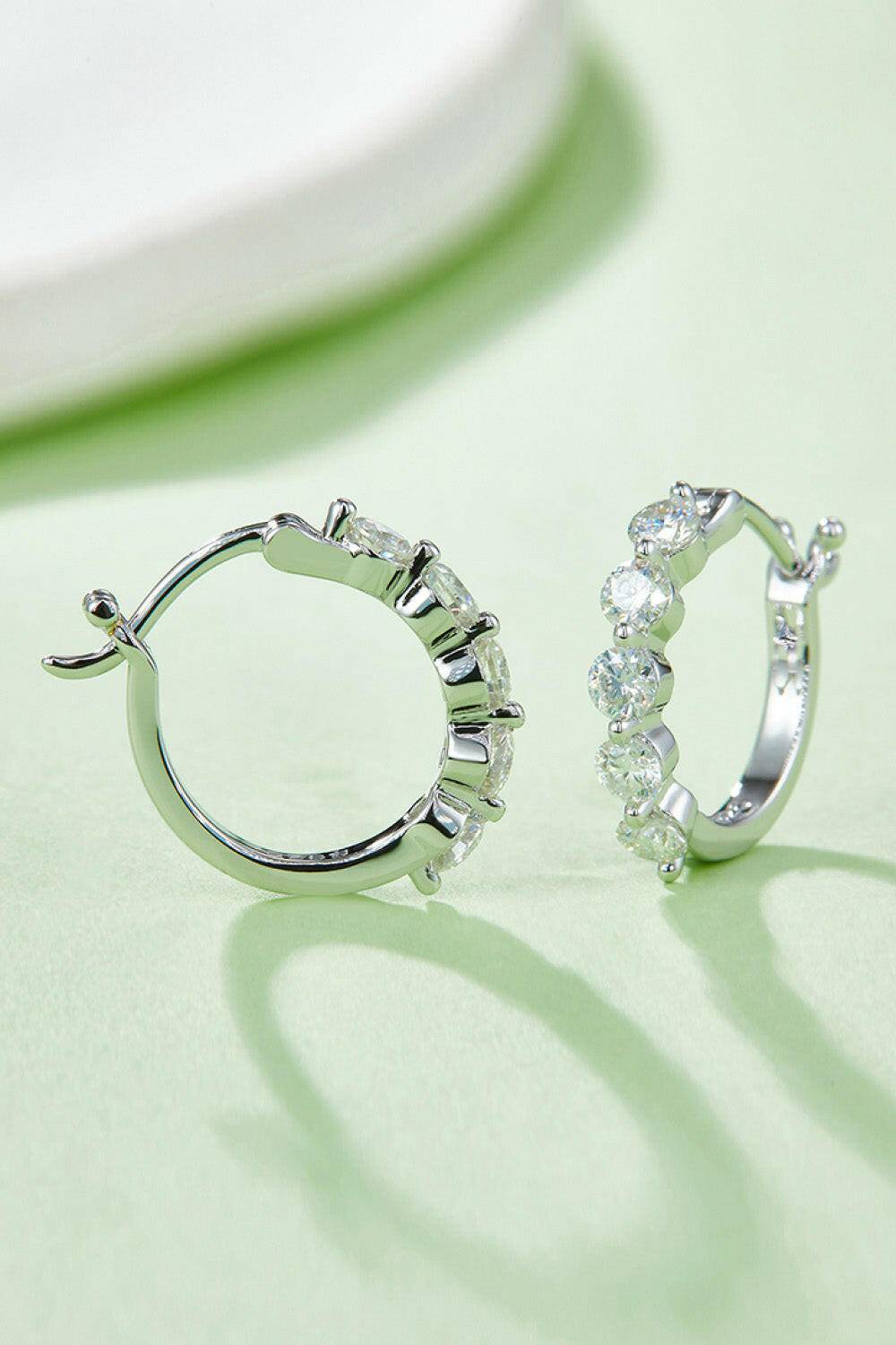 Moissanite 925 Sterling Silver Earrings - Carri's Cache