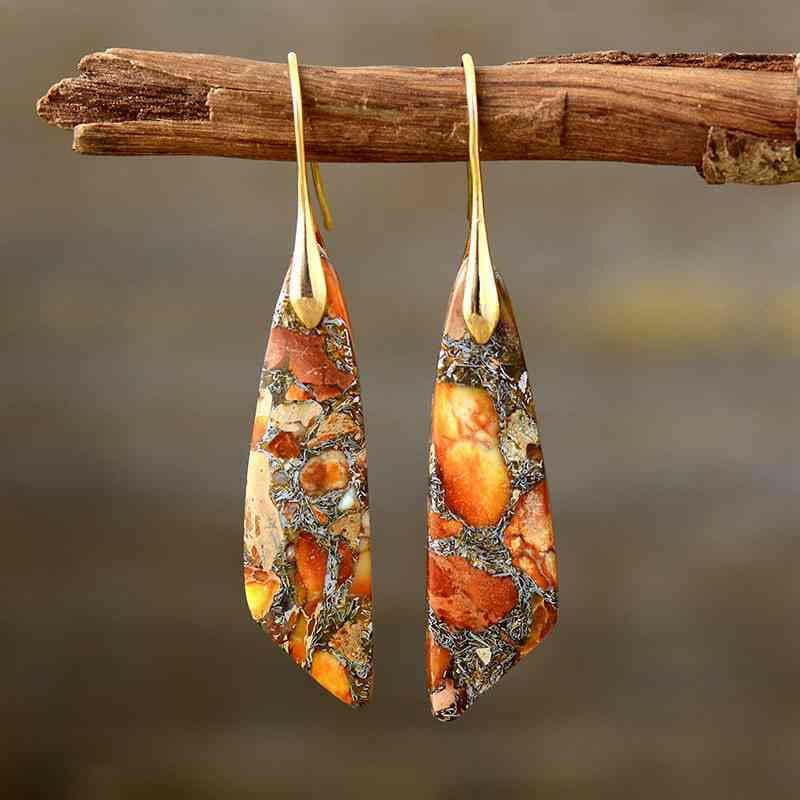 Gold-Plated Copper Dangle Earrings - Carri's Cache