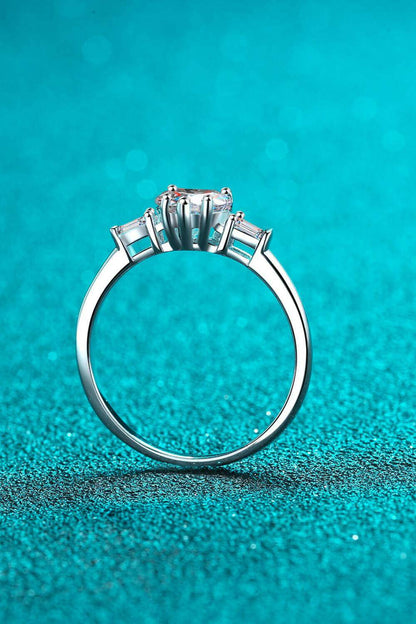 1.2 Carat Moissanite Heart Ring - Carri's Cache