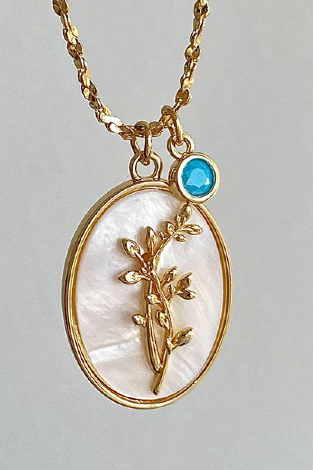 Flower Shell Pendant Copper Necklace - Carri's Cache