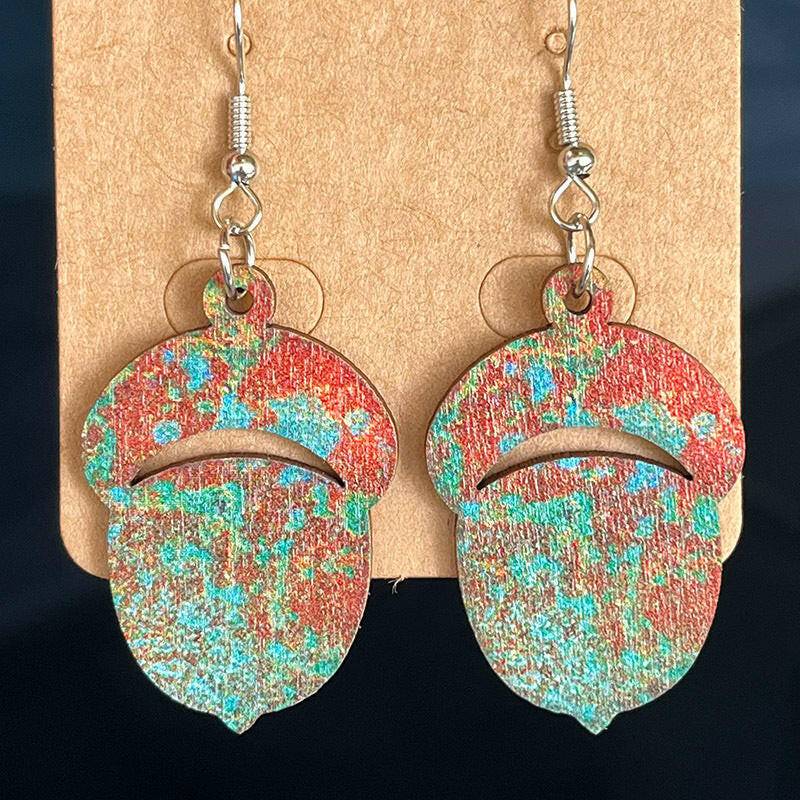 Wooden Dangle Earrings - Carri's Cache