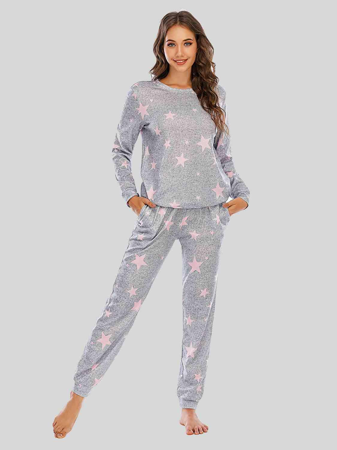 Star Top and Pants Lounge Set - Carri's Cache