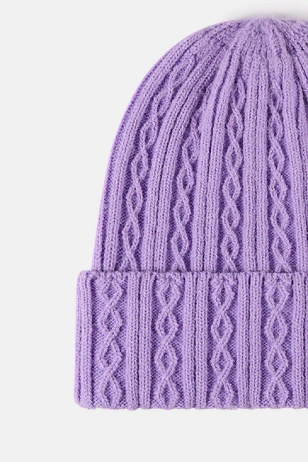 Mixed Knit Cuff Beanie - Carri's Cache