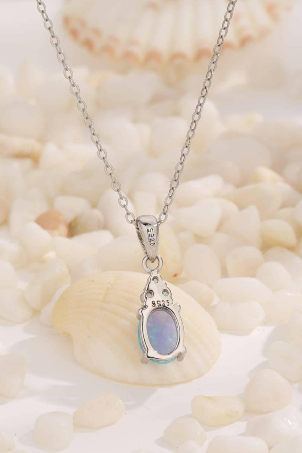 Find Your Center Opal Pendant Necklace.