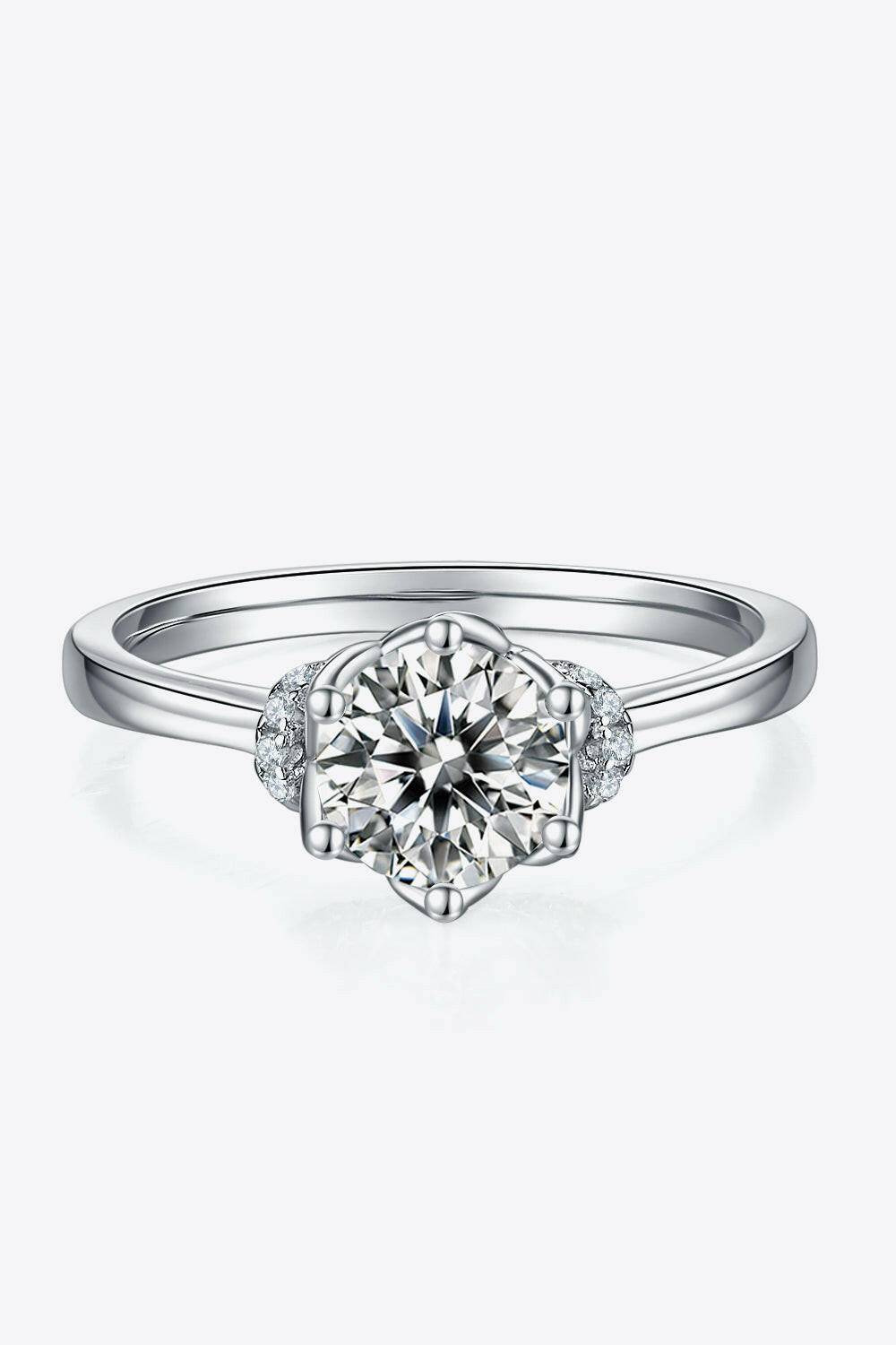 Moissanite 925 Sterling Silver Ring - Carri's Cache