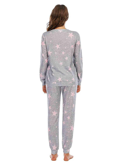 Star Top and Pants Lounge Set - Carri's Cache