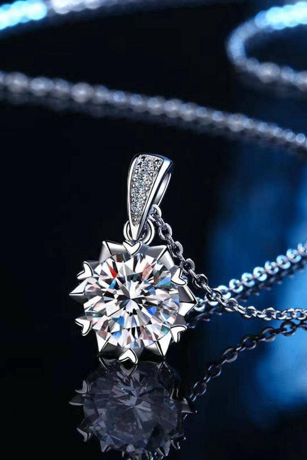 Looking At You 2 Carat Moissanite Pendant Necklace - Carri's Cache