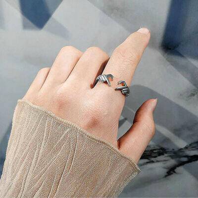 Hand Heart Shape 925 Sterling Silver Open Ring - Carri's Cache