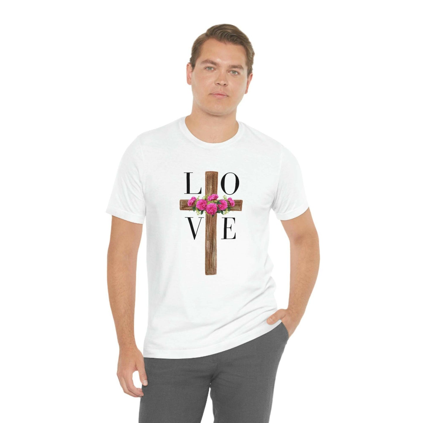 LOVE Cross Unisex Short Sleeve Tee.