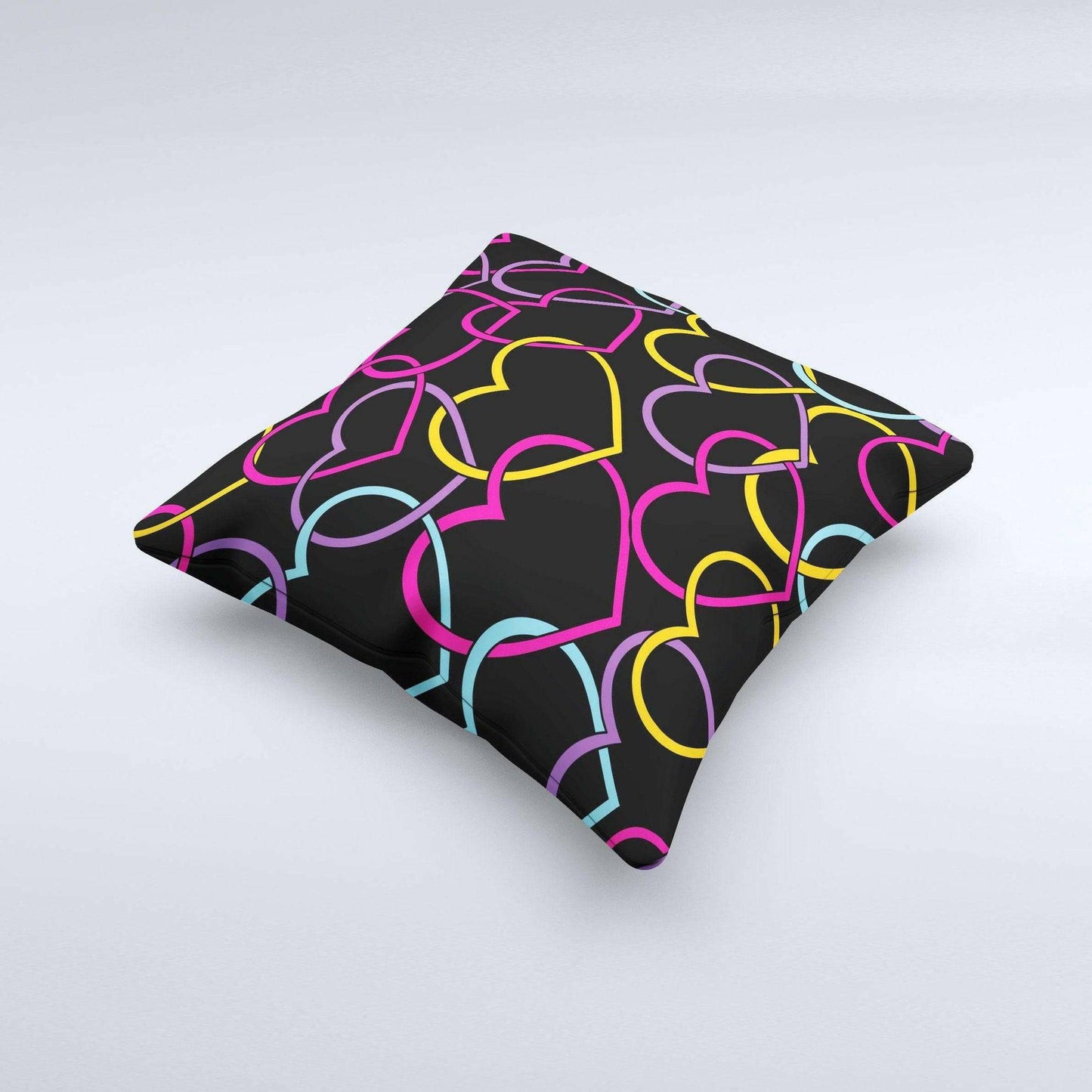 Colorful Hearts Decorative Throw Pillow - Carri's Cache