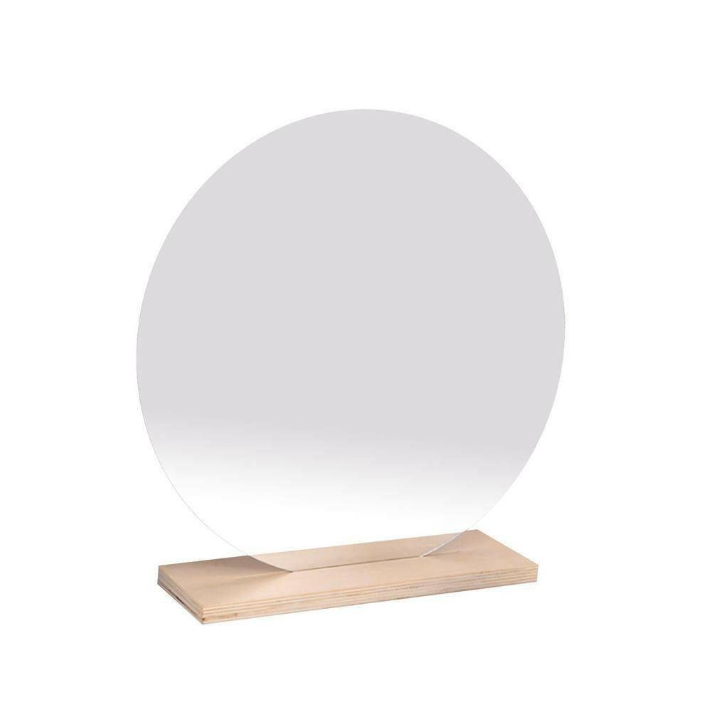 Cute Frameless Mirrors With Wooden Stand - Carri's Cache