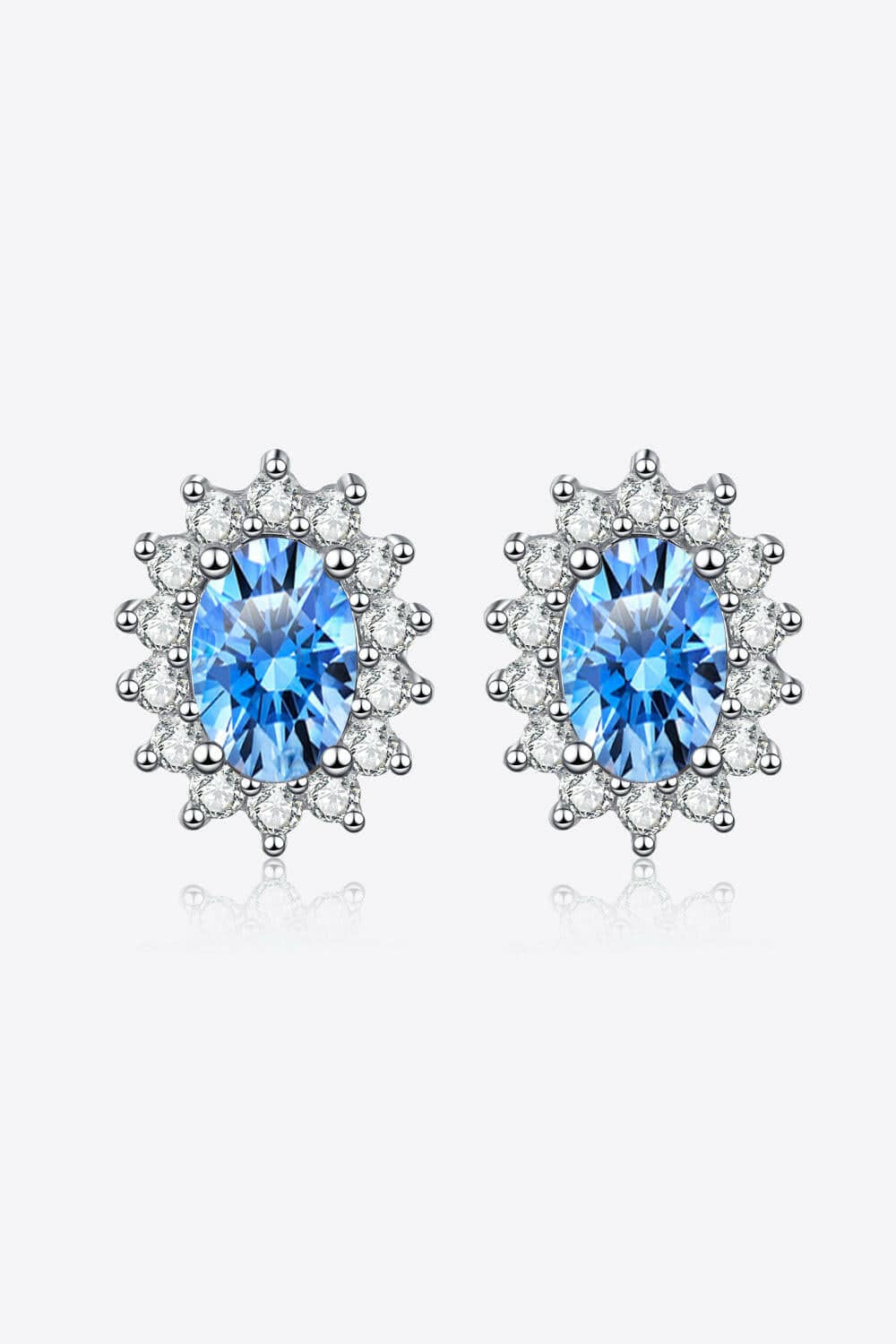 Moissanite 925 Sterling Silver Stud Earrings - Carri's Cache