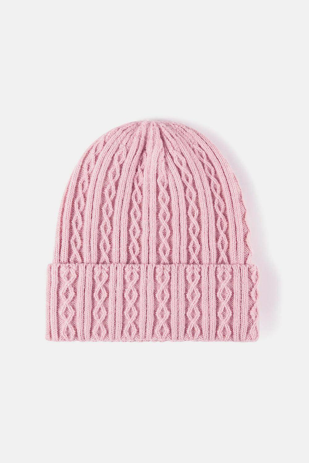 Mixed Knit Cuff Beanie - Carri's Cache