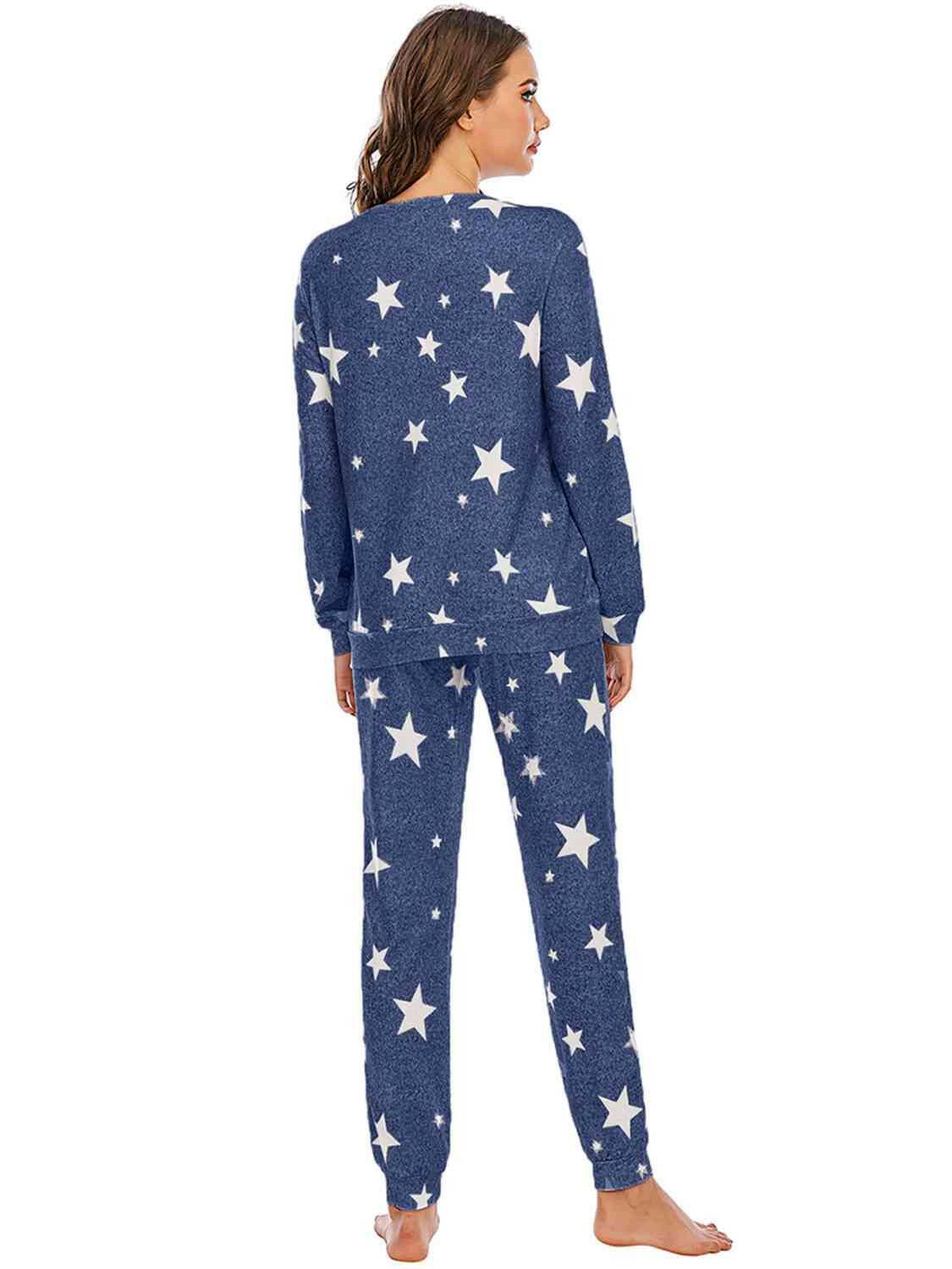 Star Top and Pants Lounge Set - Carri's Cache