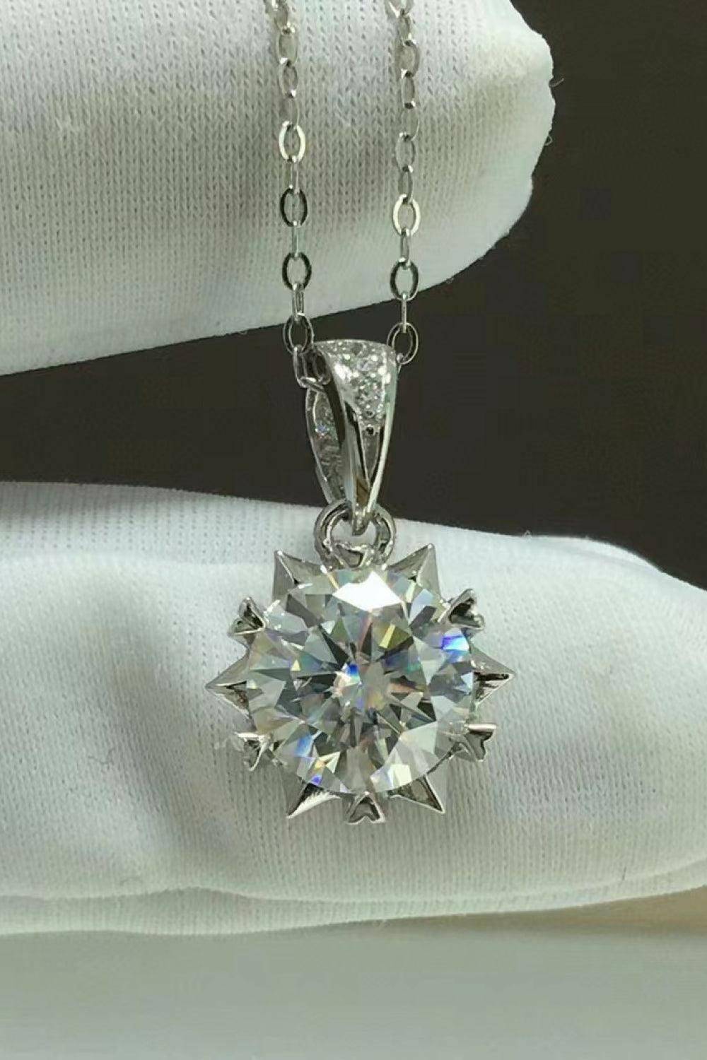 Looking At You 2 Carat Moissanite Pendant Necklace - Carri's Cache