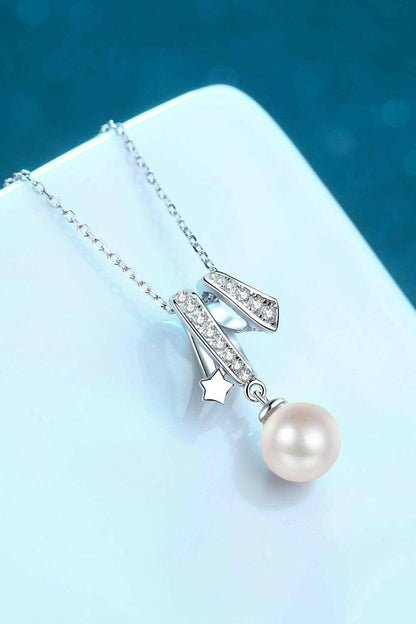 Give You A Chance Pearl Pendant Chain Necklace - Carri's Cache