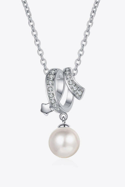 Give You A Chance Pearl Pendant Chain Necklace - Carri's Cache