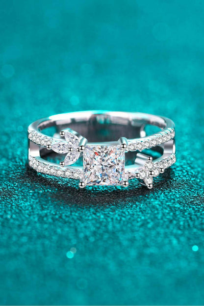 Moissanite Double Layered Ring - Carri's Cache