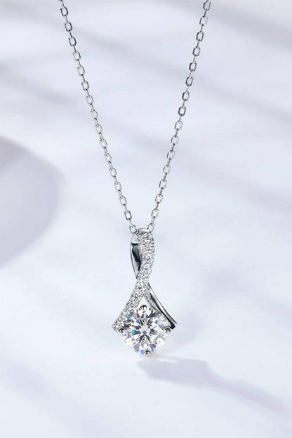 Special Occasion 1 Carat Moissanite Pendant Necklace.